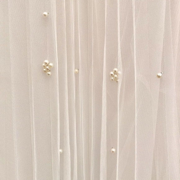 Eva Franco Anthropologie Pearl Tulle Midi Skirt - Picture 5 of 6